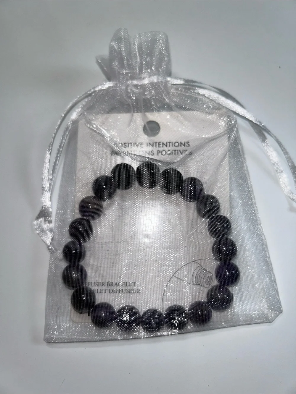 NWT Genuine Amethyst Quartz Gemstone Bead Aromatherapy Bracelet